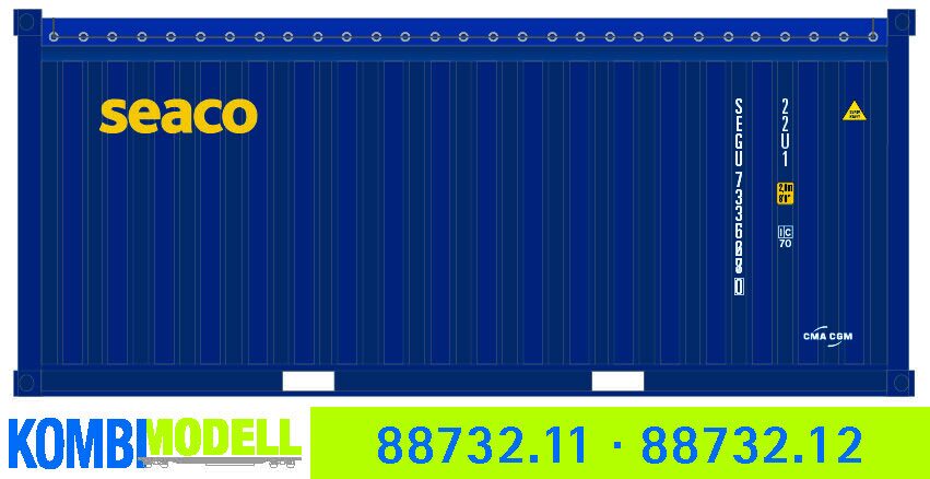 Kombimodell 88732.11 Ct 20' Open-Top (22U1) »Seaco« Logo neu ═ SoSe 
